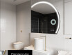 Semi-Circular Mirror with LED illumination Q223 #4