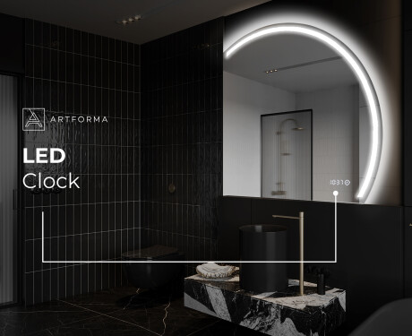 Semi-Circular Mirror with LED illumination Q223 #8