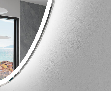 Semi-Circular Mirror with LED illumination D222 #2