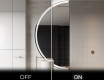 Semi-Circular Mirror with LED illumination D222 #3