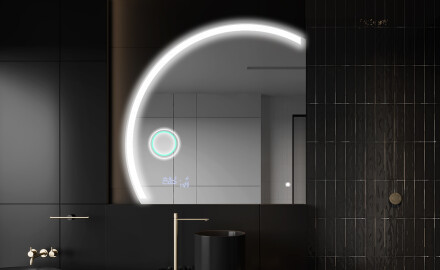 Semi-Circular Mirror with LED illumination X222