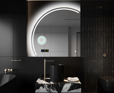 Half Circle Mirror LED lighted wall mirror X223 #10