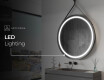 Round hanging mirror with lights L33 #3