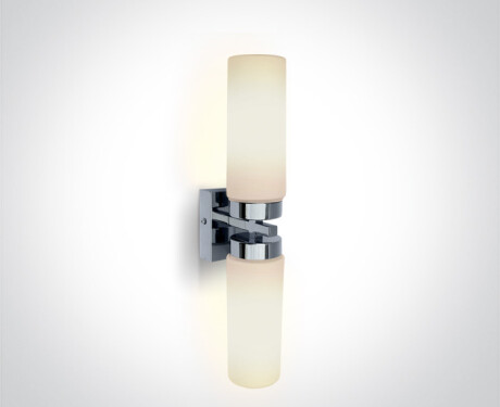 ANAVRA wall light, 40W, IP44, chrome-plated