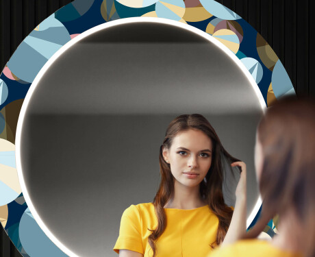 Round Backlit Decorative Mirror LED For The Hallway - Ball #10