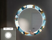 Round Backlit Decorative Mirror LED For The Hallway - Ball #3