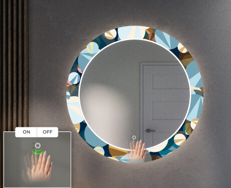 Round Backlit Decorative Mirror LED For The Hallway - Ball #4