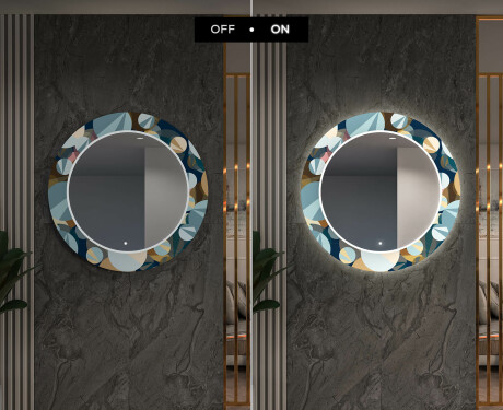 Round Backlit Decorative Mirror LED For The Hallway - Ball #6