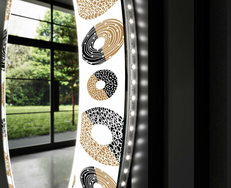 Backlit Decorative Mirror LED For The Living Room - Donuts #9