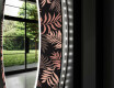 Round Backlit Decorative Mirror LED For The Living Room - Jungle #9