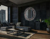 Round Backlit Decorative Mirror LED For The Living Room - Jungle #10