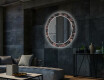 Round Backlit Decorative Mirror LED For The Living Room - Jungle #2