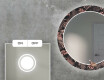 Round Backlit Decorative Mirror LED For The Living Room - Jungle #3