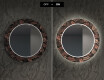Round Backlit Decorative Mirror LED For The Living Room - Jungle #6