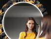 Round Backlit Decorative Mirror LED For The Hallway - Autumn Jungle #10
