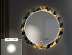 Round Backlit Decorative Mirror LED For The Hallway - Autumn Jungle #3
