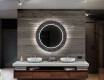 Round Decorative Mirror With LED Lighting For The Bathroom - Dotts #10