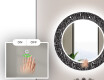 Round Decorative Mirror With LED Lighting For The Bathroom - Dotts #4