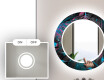 Round Decorative Mirror With LED Lighting For The Bathroom - Fluo Tropic #3
