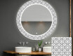 Round Decorative Mirror With LED Lighting For The Bathroom - Industrial #1