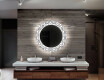 Round Decorative Mirror With LED Lighting For The Bathroom - Industrial #10