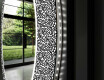 Round Decorative Mirror With LED Lighting For The Bathroom - Letters #9