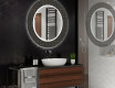 Round Decorative Mirror With LED Lighting For The Bathroom - Microcircuit #2