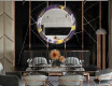 Round Backlit Decorative Mirror LED For The Dining Room - Round Stamp #10
