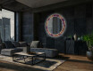 Round Backlit Decorative Mirror LED For The Living Room - Gold Mandala #10