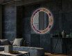 Round Backlit Decorative Mirror LED For The Living Room - Gold Mandala #2