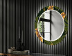 Backlit Decorative Mirror Led For The Hallway - Botanical Flowers #2