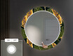 Backlit Decorative Mirror Led For The Hallway - Botanical Flowers #3