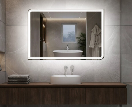 Designer Backlit LED Bathroom Mirror L146