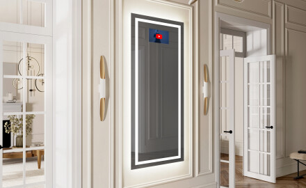 Long wall hallway mirror backlit LED L15
