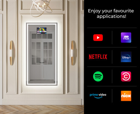 Full length hallway mirror backlit LED L49 #2