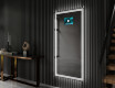 Long wall hallway mirror backlit LED L57