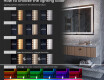 Long wall hallway mirror backlit LED L57 #10