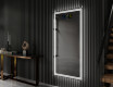 Long wall hallway mirror backlit LED L57 #9