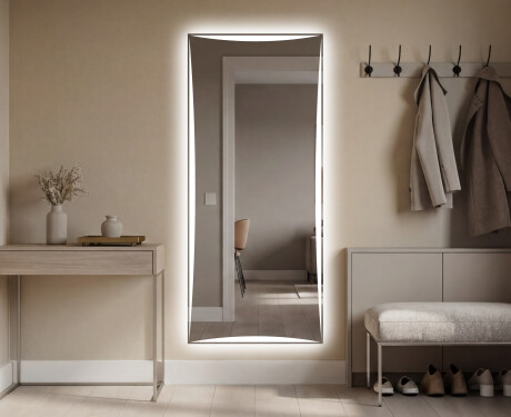 Long wall hallway mirror backlit LED L77