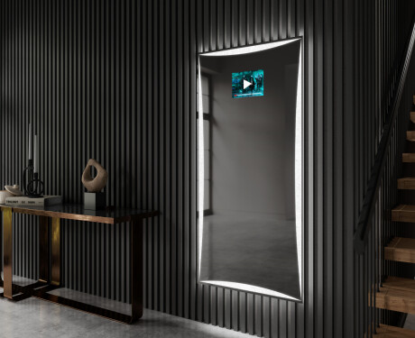 Long wall hallway mirror backlit LED L77