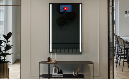 Long wall hallway mirror backlit LED L02