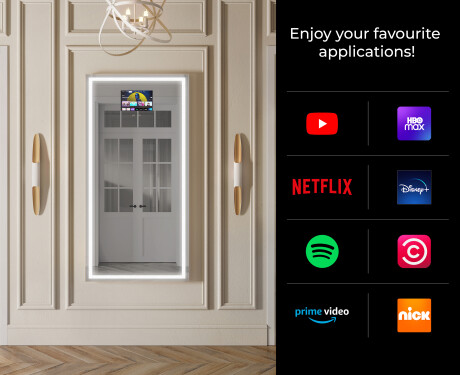 Full length hallway mirror backlit LED L49 #2