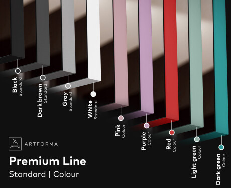 Long wall hallway mirror backlit LED L77 #3