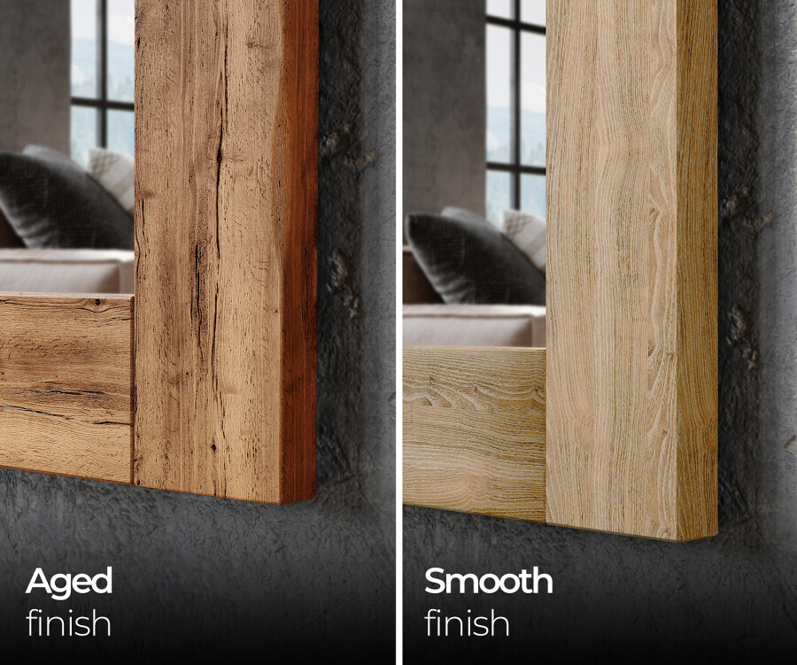 Wooden mirror best sale