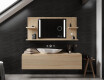 Bathroom led illuminated mirror with shelves L02 #4