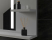 Bathroom led illuminated mirror with shelves L02 #6