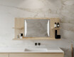 Bathroom led illuminated mirror with shelves L27 #9