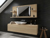 Bathroom led illuminated mirror with shelves L27 #11
