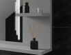 Bathroom led illuminated mirror with shelves L27 #6