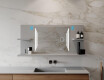 Bathroom led illuminated mirror with shelves L27 #8